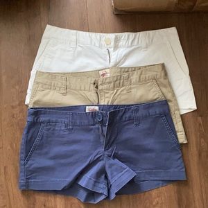 3 khaki shorts- bundle